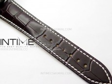 Navitimer B01 43mm SS BLSF 1:1 Best Edition White Dial On Brown Leather Strap A7750
