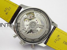 Navitimer B01 43mm SS BLSF 1:1 Best Edition White Dial On Brown Leather Strap A7750