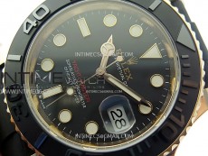 Yacht-Master 126655 Weight RG/Tungsten Gold ARF 1:1 Best Edition Black Ceramic Bezel on Oysterflex Rubber Strap VS3235