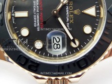 Yacht-Master 126655 Weight RG/Tungsten Gold ARF 1:1 Best Edition Black Ceramic Bezel on Oysterflex Rubber Strap VS3235