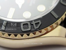 Yacht-Master 126655 Weight RG/Tungsten Gold ARF 1:1 Best Edition Black Ceramic Bezel on Oysterflex Rubber Strap VS3235