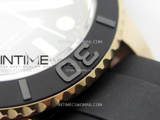 Yacht-Master 126655 Weight RG/Tungsten Gold ARF 1:1 Best Edition Black Ceramic Bezel on Oysterflex Rubber Strap VS3235