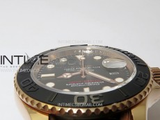 Yacht-Master 126655 Weight RG/Tungsten Gold ARF 1:1 Best Edition Black Ceramic Bezel on Oysterflex Rubber Strap VS3235