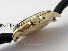 Yacht-Master 126655 Weight RG/Tungsten Gold ARF 1:1 Best Edition Black Ceramic Bezel on Oysterflex Rubber Strap VS3235