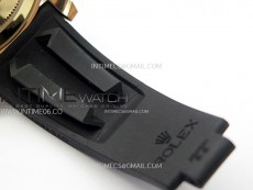 Yacht-Master 126655 Weight RG/Tungsten Gold ARF 1:1 Best Edition Black Ceramic Bezel on Oysterflex Rubber Strap VS3235