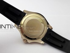 Yacht-Master 126655 Weight RG/Tungsten Gold ARF 1:1 Best Edition Black Ceramic Bezel on Oysterflex Rubber Strap VS3235