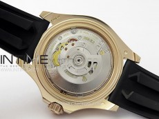 Yacht-Master 126655 Weight RG/Tungsten Gold ARF 1:1 Best Edition Black Ceramic Bezel on Oysterflex Rubber Strap VS3235