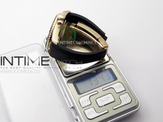 Yacht-Master 126655 Weight RG/Tungsten Gold ARF 1:1 Best Edition Black Ceramic Bezel on Oysterflex Rubber Strap VS3235