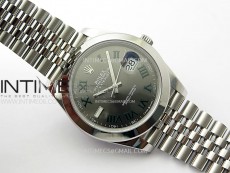 DateJust 41 126300 904L SS VSF 1:1 Best Edition Gray Dial Roman Markers on Jubilee Bracelet VS3235