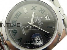 DateJust 41 126300 904L SS VSF 1:1 Best Edition Gray Dial Roman Markers on Jubilee Bracelet VS3235