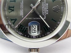 DateJust 41 126300 904L SS VSF 1:1 Best Edition Gray Dial Roman Markers on Jubilee Bracelet VS3235