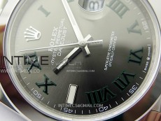 DateJust 41 126300 904L SS VSF 1:1 Best Edition Gray Dial Roman Markers on Jubilee Bracelet VS3235