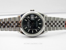 DateJust 36 SS 126200 904L Steel VSF 1:1 Best Edition Gray Dial Sticks Markers on Jubilee Bracelet VS3235