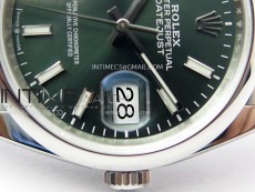 DateJust 36 SS 126200 904L Steel VSF 1:1 Best Edition Gray Dial Sticks Markers on Jubilee Bracelet VS3235