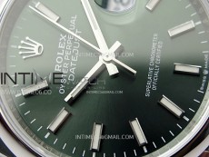DateJust 36 SS 126200 904L Steel VSF 1:1 Best Edition Gray Dial Sticks Markers on Jubilee Bracelet VS3235