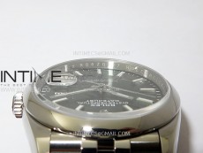 DateJust 36 SS 126200 904L Steel VSF 1:1 Best Edition Gray Dial Sticks Markers on Jubilee Bracelet VS3235