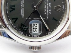 DateJust 36 SS 126200 904L Steel VSF 1:1 Best Edition Gray Dial Roman Markers on Jubilee Bracelet VS3235