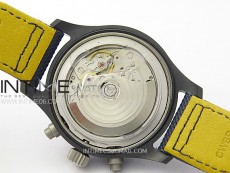 Pilot IW389008 Blue Angels Black Ceramic AZF Best Edition on Blue Leather Strap A7750