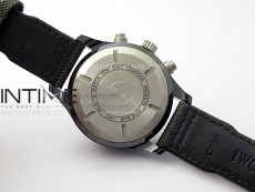 PILOT IW389002 Ceramic Case AZF 1:1 Best Edition Green Dial on Green Nylon Strap A7750 (function same as genuine)