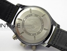 PILOT IW389002 Ceramic Case AZF 1:1 Best Edition Green Dial on Green Nylon Strap A7750 (function same as genuine)