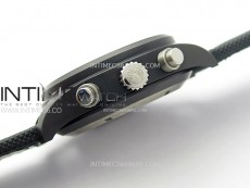 PILOT IW389001  Ceramic Case AZF 1:1 Best Edition Black Dial on Black Nylon Strap A7750 (function same as genuine)