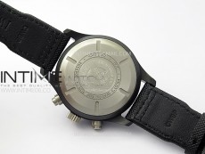 PILOT IW389001  Ceramic Case AZF 1:1 Best Edition Black Dial on Black Nylon Strap A7750 (function same as genuine)