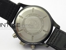 PILOT IW389001  Ceramic Case AZF 1:1 Best Edition Black Dial on Black Nylon Strap A7750 (function same as genuine)