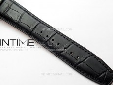 Portugieser Chrono Classic 42 IW390406 ZF 1:1 Best Edition White Dial Blue Markers on Black Leather Strap A7750