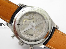Portugieser Chrono Classic 42 IW390406 ZF 1:1 Best Edition White Dial Blue Markers on Black Leather Strap A7750