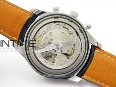 Portugieser Chrono Classic 42 IW390406 ZF 1:1 Best Edition White Dial Blue Markers on Black Leather Strap A7750