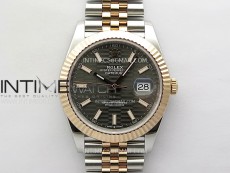 DateJust 41 126331 904L SS/RG VSF 1:1 Best Edition Gray Fluted Dial on Jubilee Bracelet VS3235