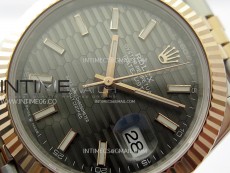 DateJust 41 126331 904L SS/RG VSF 1:1 Best Edition Gray Fluted Dial on Jubilee Bracelet VS3235