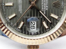 DateJust 41 126331 904L SS/RG VSF 1:1 Best Edition Gray Fluted Dial on Jubilee Bracelet VS3235