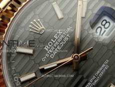 DateJust 41 126331 904L SS/RG VSF 1:1 Best Edition Gray Fluted Dial on Jubilee Bracelet VS3235