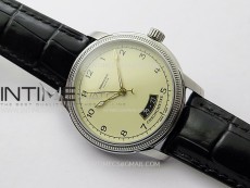Tonda pf SS VRF Best Eidtion Ivory Dial Yellow Gold Handset on Black Leather Strap PF331