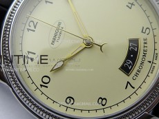 Tonda pf SS VRF Best Eidtion Ivory Dial Yellow Gold Handset on Black Leather Strap PF331