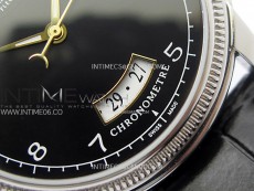 Tonda pf SS VRF Best Eidtion Black Dial Yellow Gold Handset on Black Leather Strap PF331