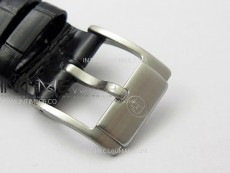 Tonda pf SS VRF Best Eidtion Black Dial Yellow Gold Handset on Black Leather Strap PF331