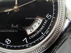 Tonda pf SS VRF Best Eidtion Black Dial Rose Gold Handset on Black Leather Strap PF331