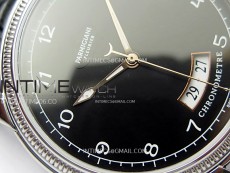 Tonda pf SS VRF Best Eidtion Black Dial Rose Gold Handset on Black Leather Strap PF331