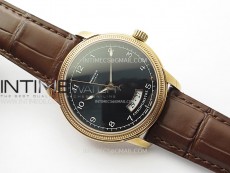 Tonda pf RG VRF Best Eidtion Black Dial Rose Gold Handset on Black Leather Strap PF331