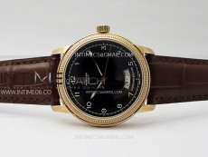 Tonda pf RG VRF Best Eidtion Black Dial Rose Gold Handset on Black Leather Strap PF331
