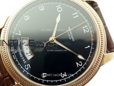 Tonda pf RG VRF Best Eidtion Black Dial Rose Gold Handset on Black Leather Strap PF331