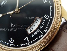 Tonda pf RG VRF Best Eidtion Black Dial Rose Gold Handset on Black Leather Strap PF331