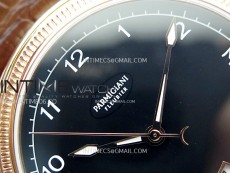 Tonda pf RG VRF Best Eidtion Black Dial Rose Gold Handset on Black Leather Strap PF331