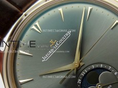 Master Ultra Thin Moon 136255J RG ZF 1:1 Best Edition Gray Dial on Brown Leather Strap V3 SA925 Super Clone