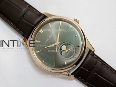 Master Ultra Thin Moon 136255J RG ZF 1:1 Best Edition Gray Dial on Brown Leather Strap V3 SA925 Super Clone