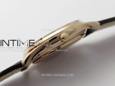 Master Ultra Thin Moon 136255J RG ZF 1:1 Best Edition Gray Dial on Brown Leather Strap V3 SA925 Super Clone