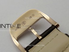 Master Ultra Thin Moon 136255J RG ZF 1:1 Best Edition Gray Dial on Brown Leather Strap V3 SA925 Super Clone