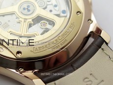 Master Ultra Thin Moon 136255J RG ZF 1:1 Best Edition Gray Dial on Brown Leather Strap V3 SA925 Super Clone